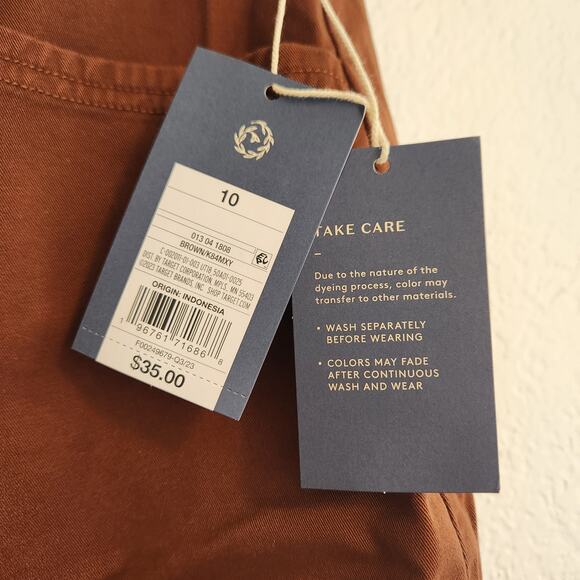 Universal Thread Women's Size 10 Brown Ankle Pants New NWT - Picture 2 of 5